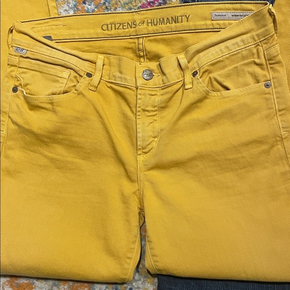 Citizens of Humanity Mustard Yellow Denim - Picture 3 of 7